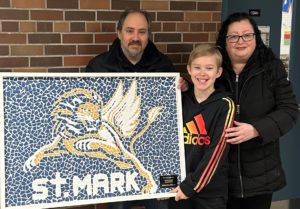 St. Mark Logo Tile Mosaic Gift from the Moncada Family